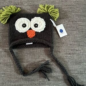 The Blueberry Hill Baby Knit Owl Hat NEW W TAG SZ 12-24 Months